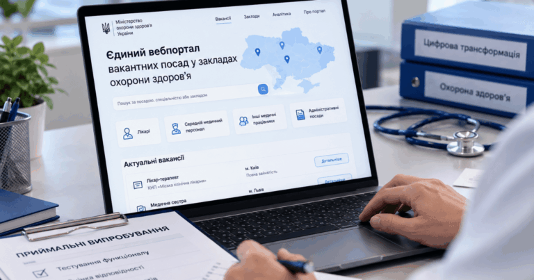 МОЗ: Оновлено правила роботи групи випробувань порталу вакансій для медзакладів.